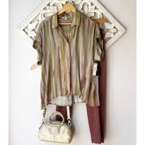 Liverpool Los Angeles Women’s Watercolor Blouse Size Medium